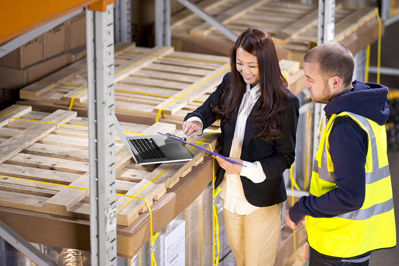 female warehouse manager