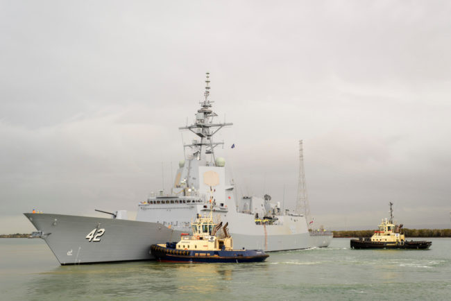 NUSHIP Sydney starts sea trials