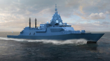 Image for Defence companies vie for slice of $35 billion Australian frigate pie