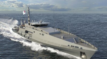 Image for Austal lays keel, cement’s WA’s naval shipbuilding role