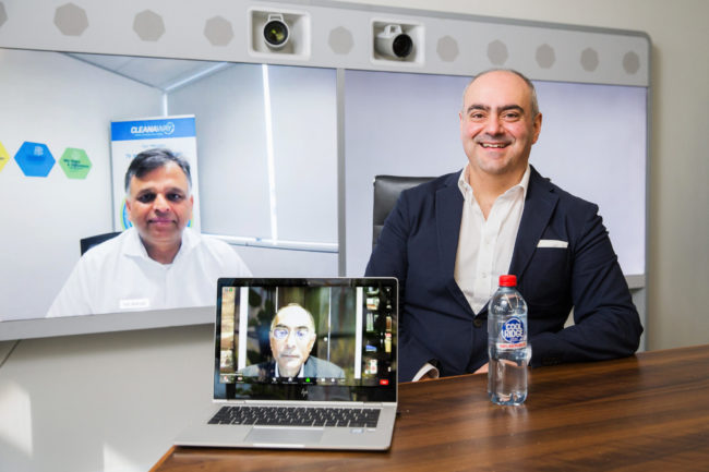 Cleanaway CEO Mr Vik Bansal, Pact CEO Mr Sanjay Dayal and Asahi Beverage’s Group CEO Mr Robert Iervasi