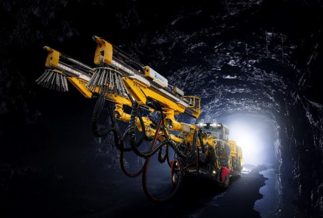 Front impression of a commercially ready Avatel™ unit in an underground mine