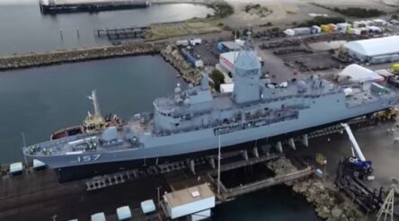 Image for HMAS Perth back after upgrades – video