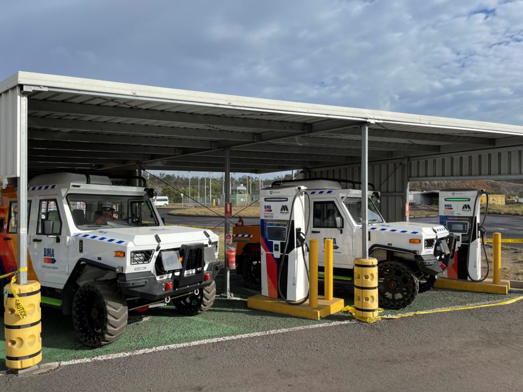 Tritium and Miller Technology are supplying battery electric vehicles and chargers to a BHP Mitsubishi Alliance mine in Queensland, in support of BHP Group’s net-zero emissions by 2050 goal.