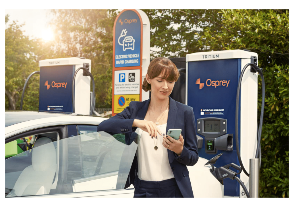 Brisbane-headquartered electric vehicle fast charger company Tritium has received an order for 110 units to be installed in the UK’s Osprey Charging Network.