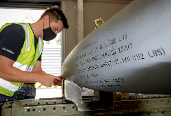 RAAF 's new Australian made high-explosive warhead
