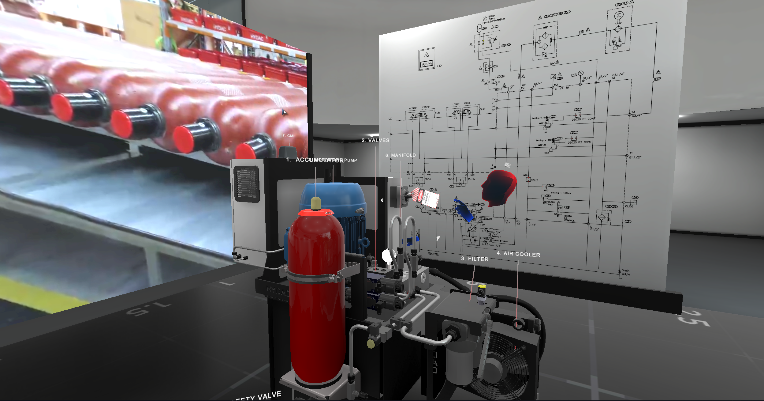 HYDAC VR training solution 1