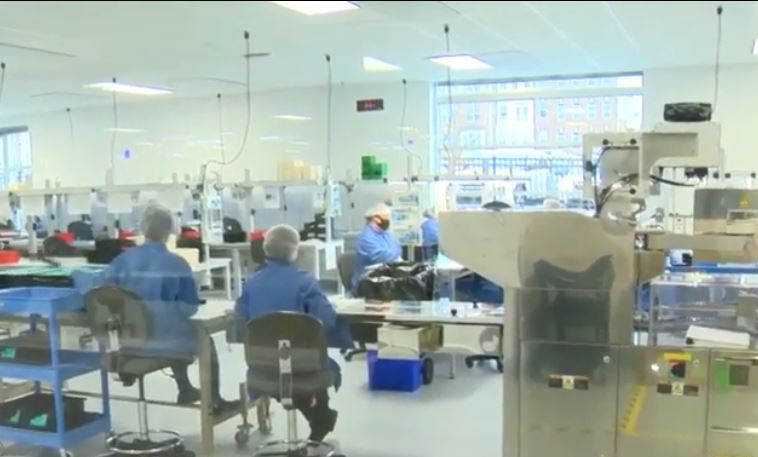 Ellume test kits roll off new US production line - video