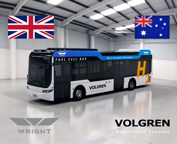 Wrightbus and Volgren to produce hydrogen-electric buses