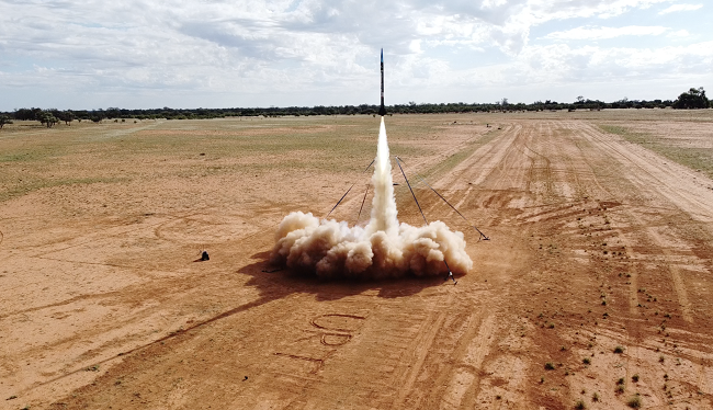USYD students test launches Bluewren rocket