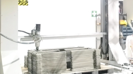 Image for Boss company in 3D printing factory for construction