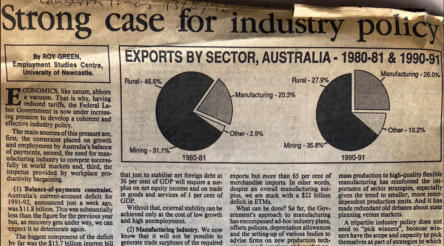 Image for 30 years on, we still haven’t got industry policy we need