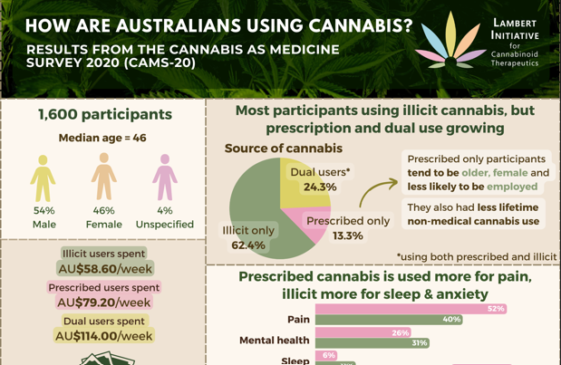 Most people self medicating with illicit cannabis