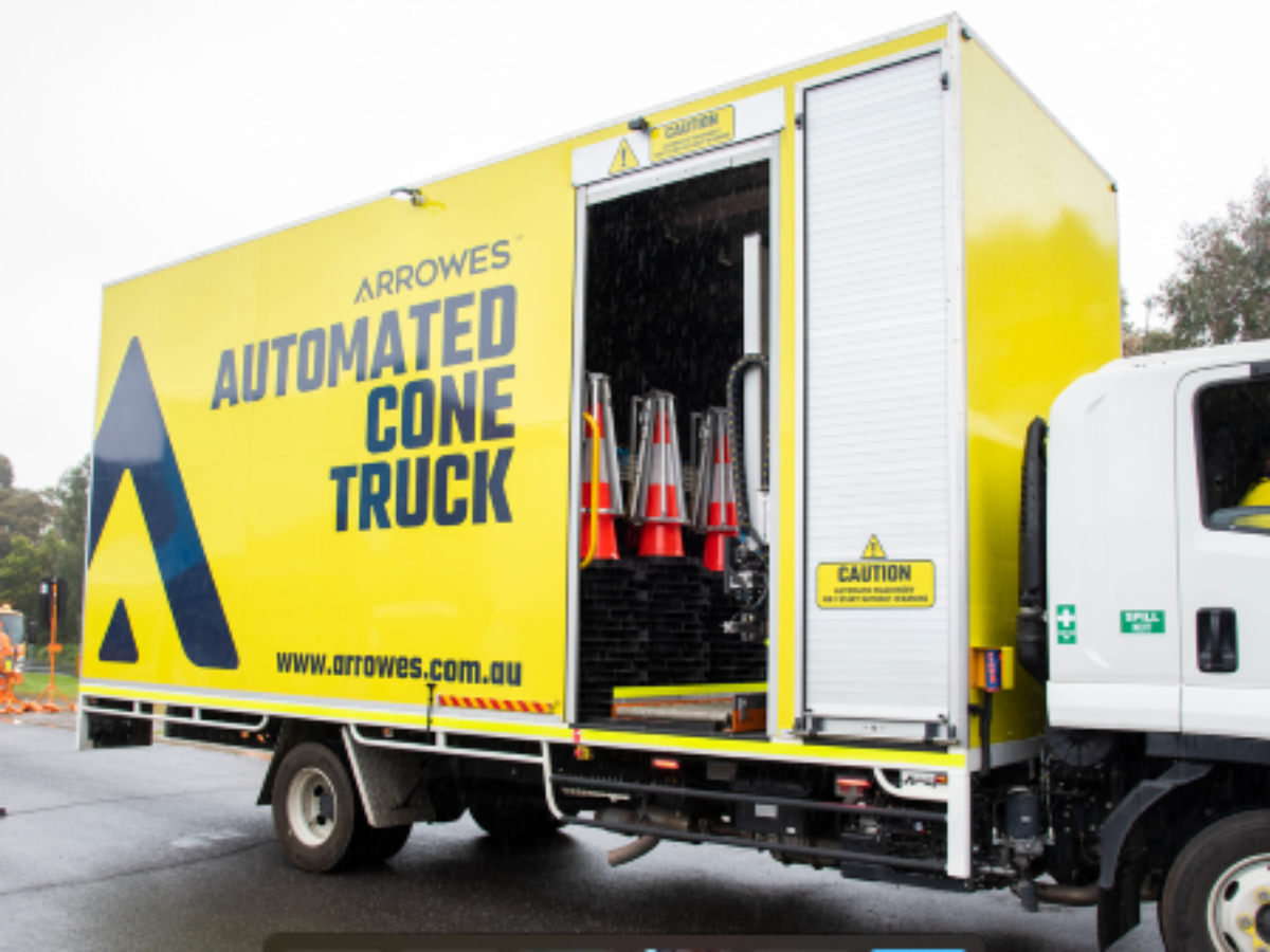 Automated Traffic Cone Truck set to save worker lives Australian