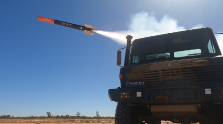 Image for Black Sky tests prototype long range training missile