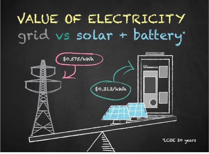 Competitive for SMEs to go solar plus batteries - Energy renaissance