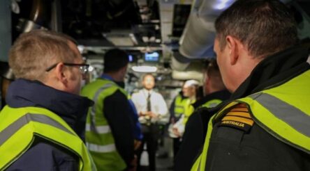 Image for Australian officials join AUKUS  submarine inspection