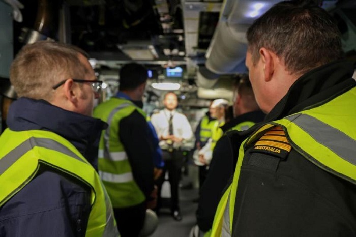 Australian officials join AUKUS  submarine inspection