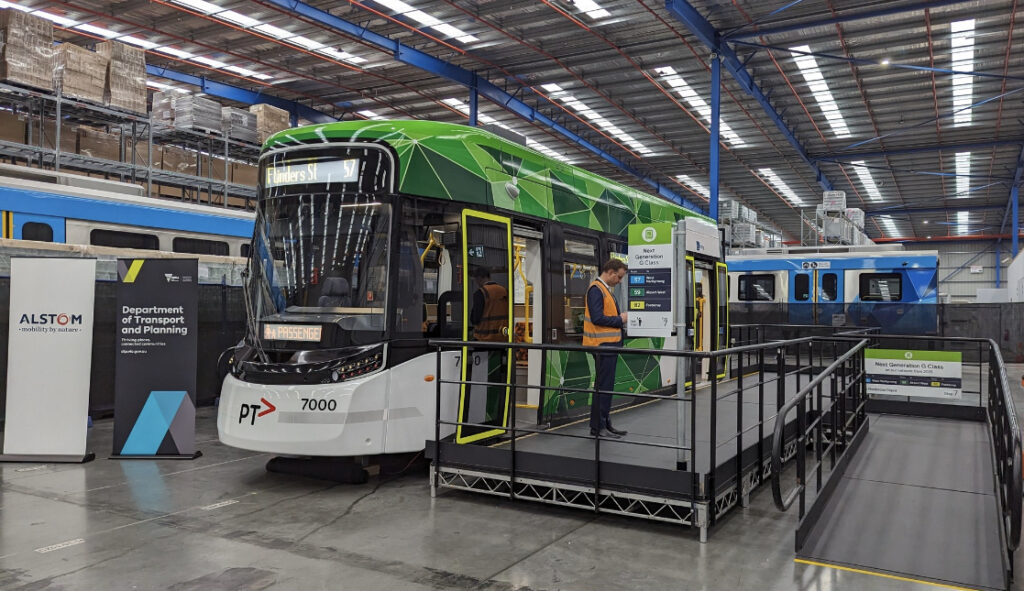 First look at upcoming trams to be made at Dandenong