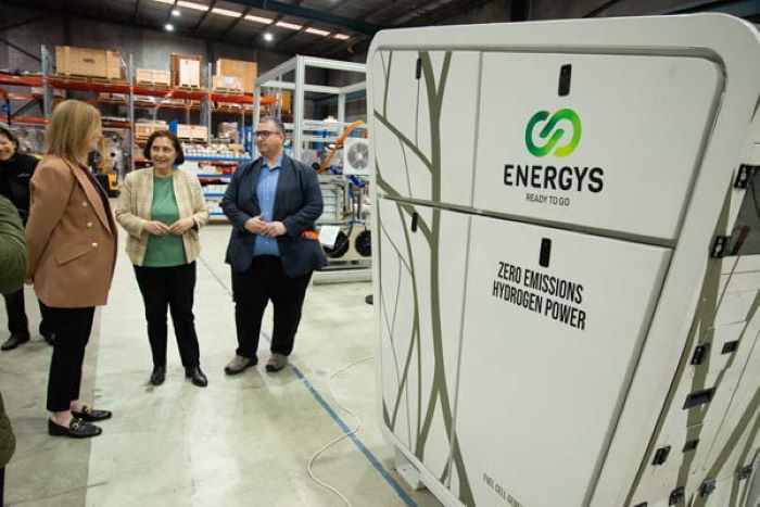 Energys Australia reveals hydrogen fuel cell gen-set