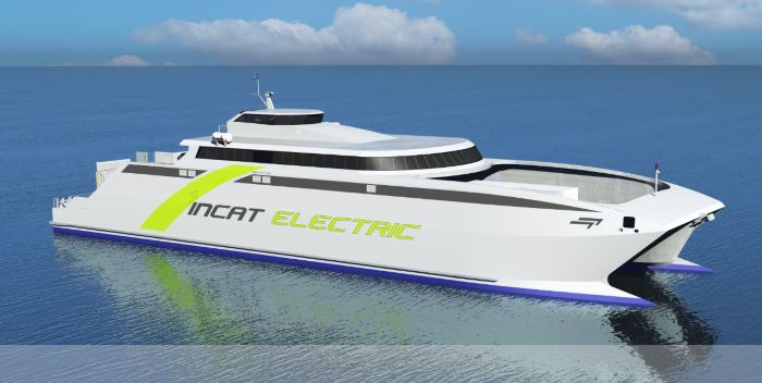 Incat offers smaller electric ferry alongside its flagship