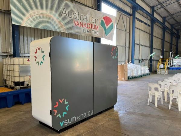 VSUN Energy completes first vanadium flow battery