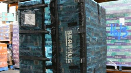 Image for Bearhug aims to replace disposable pallet wrap