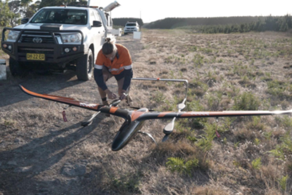 Carbonix drones fly 'out of sight' to survey power network