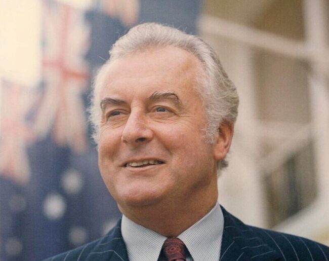 Gough_Whitlam_at_the_Lodge_1974