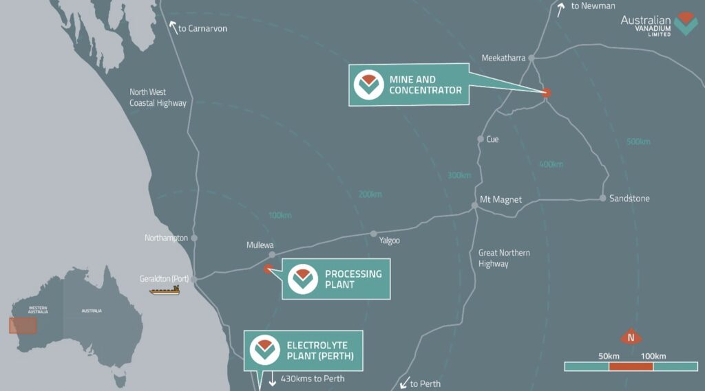 Australian Vanadium secures planning approval for Western Australian processing hub
