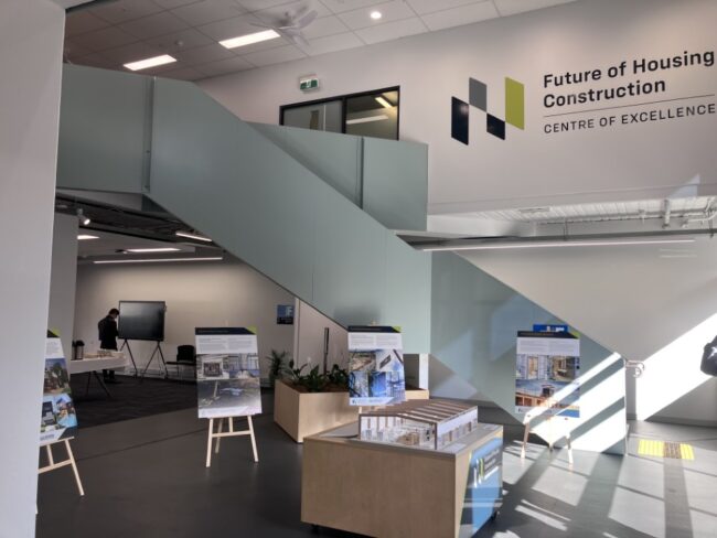 The Future of Housing Construction Centre of Excellence at Melbourne Polytechnic, Heidelberg campus.