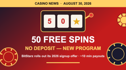 Image for BitStarz Launches 50 Free Spins No Deposit Program for 2026: What Players Need to Know