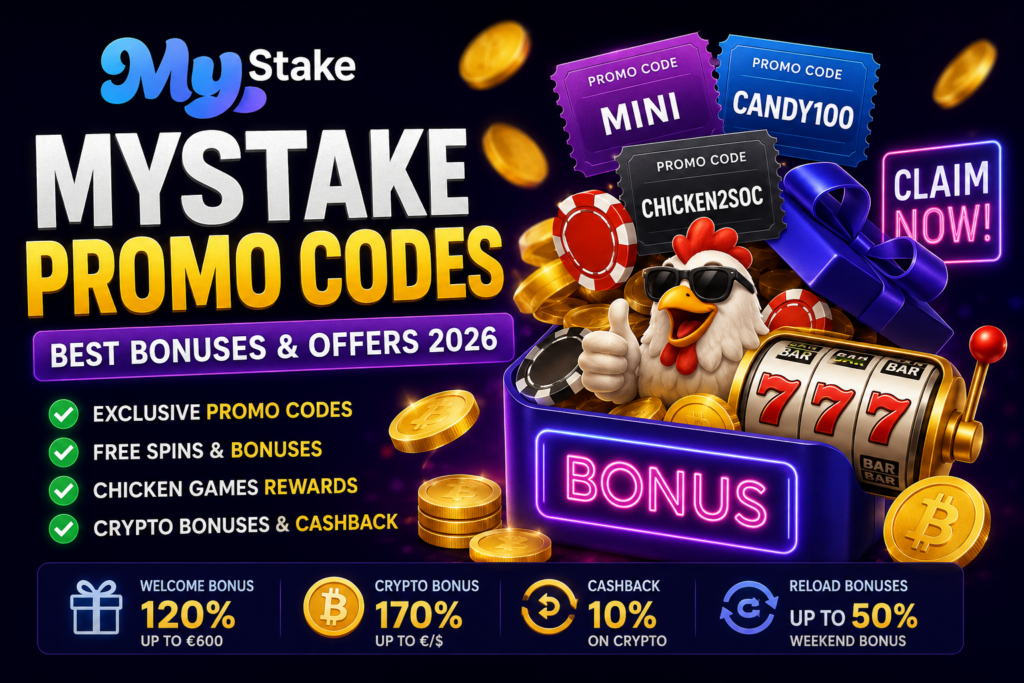 MyStake Promo Codes 2026: Latest Casino Bonus Codes & Free Spins